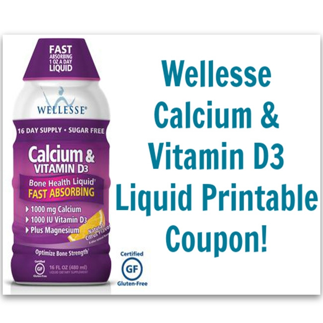 Thực phẩm bảo vệ xương khớp Wellesse Calcium & Vitamin D3 480 ml